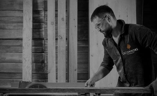 Cabinet Maker at work at O'Connors of Drumleck, supplier of our handcrafted kitchens
