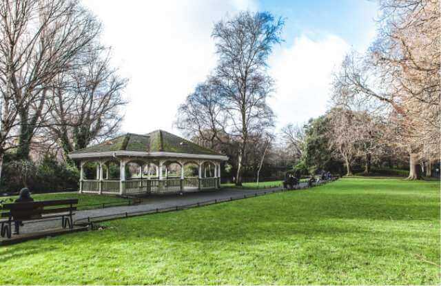 The famous bandstand in Herbert Park, Ballsbridge