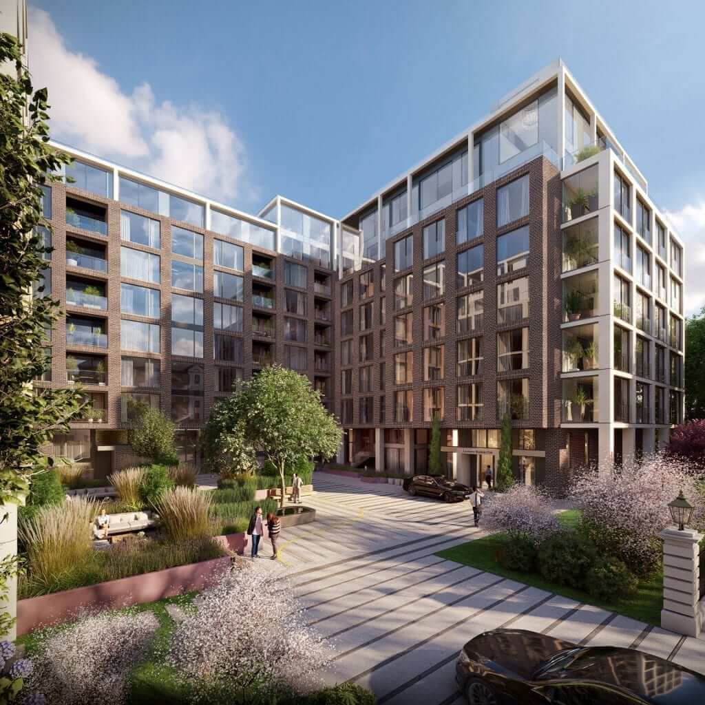 Entrance to Residents Courtyard and the Residents Amenities Club at Lansdowne Place Serviced Apartments